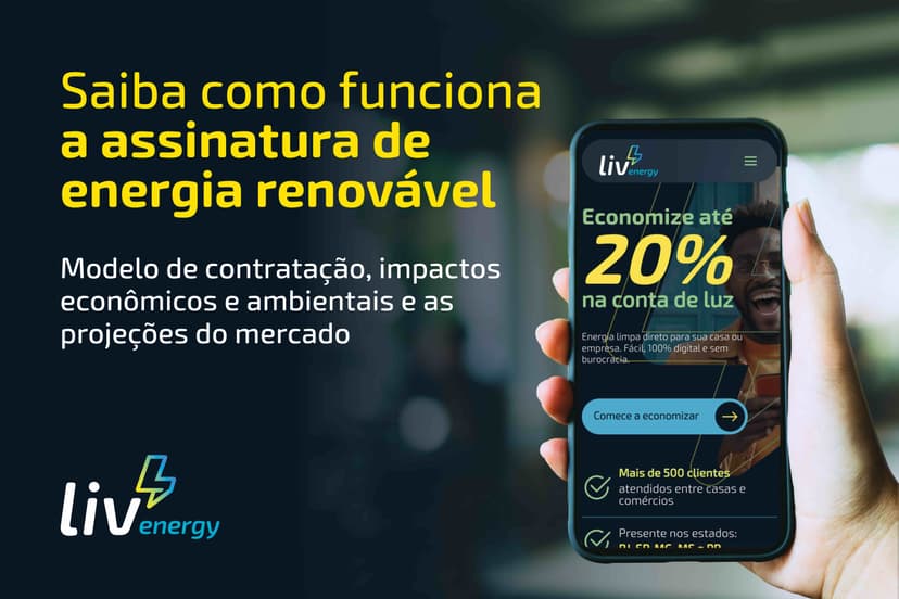 Imagem de Assinatura de energia renovável em 2025: economia e sustentabilidade digital